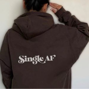 I’m Single Sweatshirt In The Colour Black